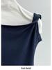 LUXI Asymmetrical One-Shoulder Waffle Knit Top - Summer Slim Fit for Women