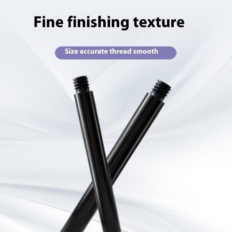 Heavy Duty 8mm Diameter Light Stand Extension Poles Adjustable Mounting 1/4-20Inch Extension Rod for Studio Equipment