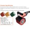 Non-woven Nylon Abrasive Flap Wheel Brush Wire Drawing Polishing Burnishing Drum Wheel for Stainless Steel 120x20x100mm 1pc