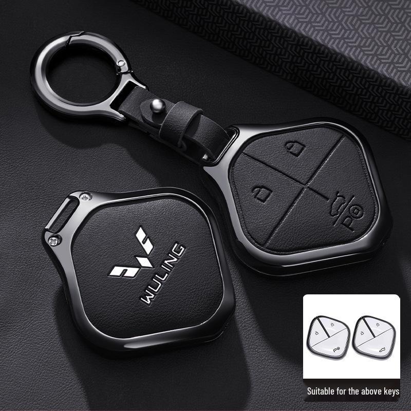 Wuling Bingo 2023 New Model Key Cover - Metal Full Coverage Buckle for New Energy Vehicles, Unisex