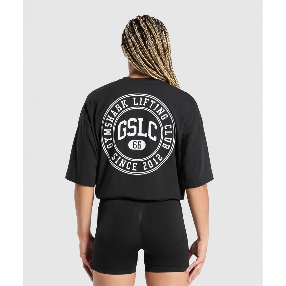 

GYMSHARK GSLC Weight Graphic T Shirt Black B2B8P BB2J
