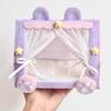 Mini Doll Tent Bed Cute Cotton Doll Sleeping Bag with Canopy Creative Desktop Decor for Kids Room Encourages Imaginative Play & Storytelling Toy