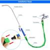 High-pressure Water Jet Cleaning Gun, High-pressure Hose Nozzle Cleaning Rod Nozzle Glass Window Cleaning Sprayer