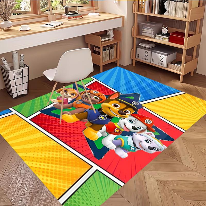 PAW Patrol Print Rug, Washable Floor Carpet, For Entryway Dorm Laundry Room Office Study, Home Decor Birthday Christmas Gift