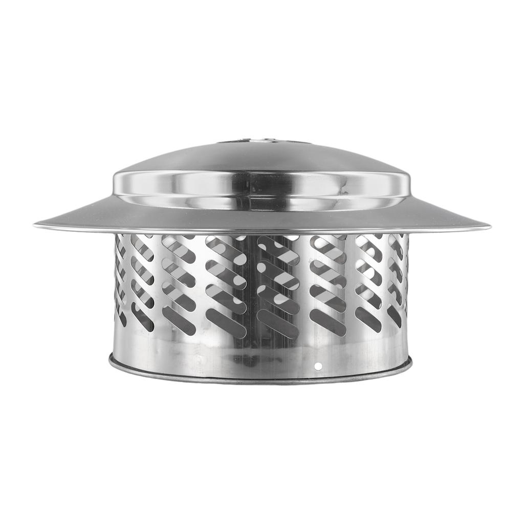 80/110/160/200mm Stainles Steel Chimney Cap Round Ducting Ventilation Exhaust Cover Roof Pipe Exhaust Hood Vent Cap