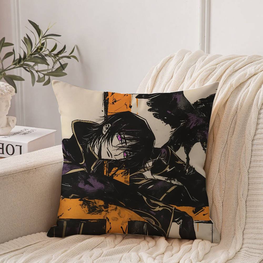 CODE GEASS Lelouch Of The Rebellion Pillow Case Home Decor Throw For Sofa Bed Car Room Decor Gift Idea