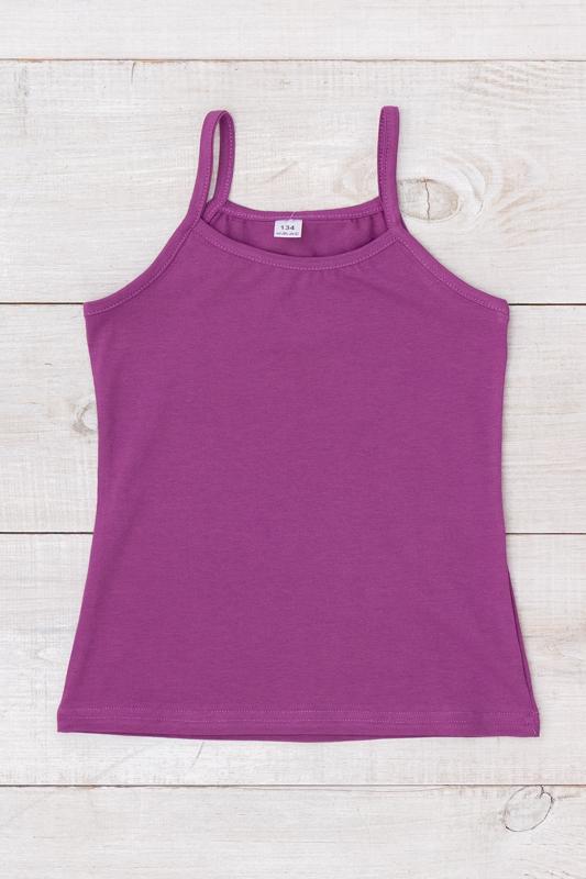 

Однотонна майка для дівчинки – М яка дихаюча тканина та зручна посадка, Літо, 6289-036-1 HC 110 дика орхідея кольору