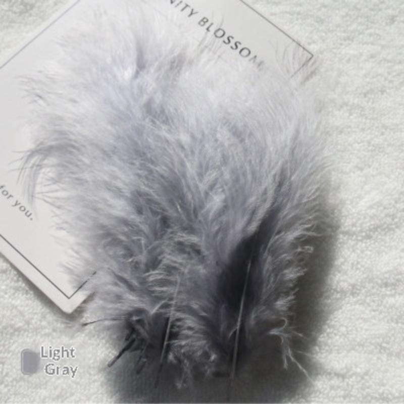 50Pcs Premium Soft Turkey Marabou Feathers Fluffy Craft Feathers for Kids Art Project Birthday Party Decor