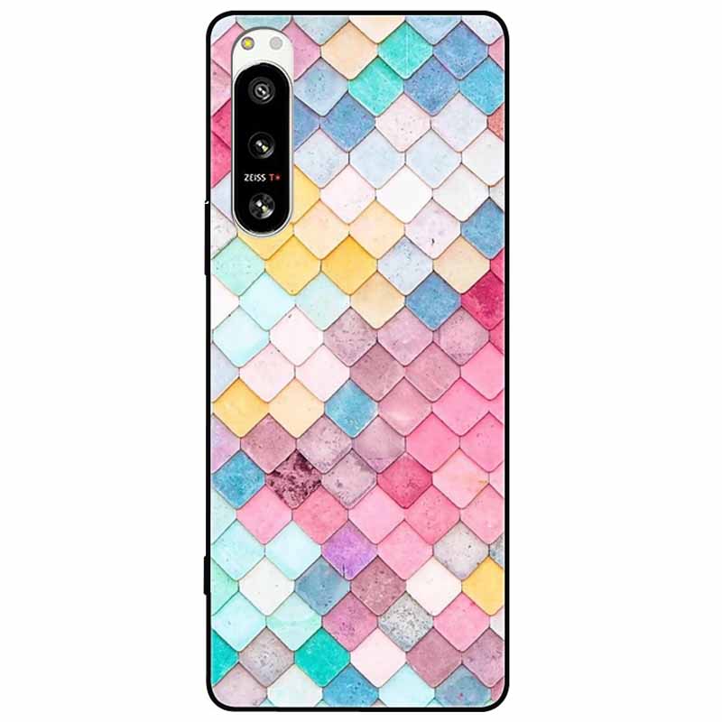 For Sony Xperia 5 IV / 1 IV Case 10IV Soft Silicone Flower Phone Back Cases For Sony Xperia 10 IV V Cover 5IV TPU Bumpers 10V