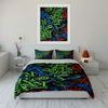 Multicolored scattered alphabet letters. Bedding sets Duvet cover sets Duvet covers Pillowcases(1 * Duvet Cover 2 * Pillowcases without duvet insert)