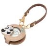 Fieldwork Women's Analog Pocket Watch with Magnifying Glass, 2x Magnification, Strap Included, Bag Charm, Anipe Panda Pink, MKK3017-3