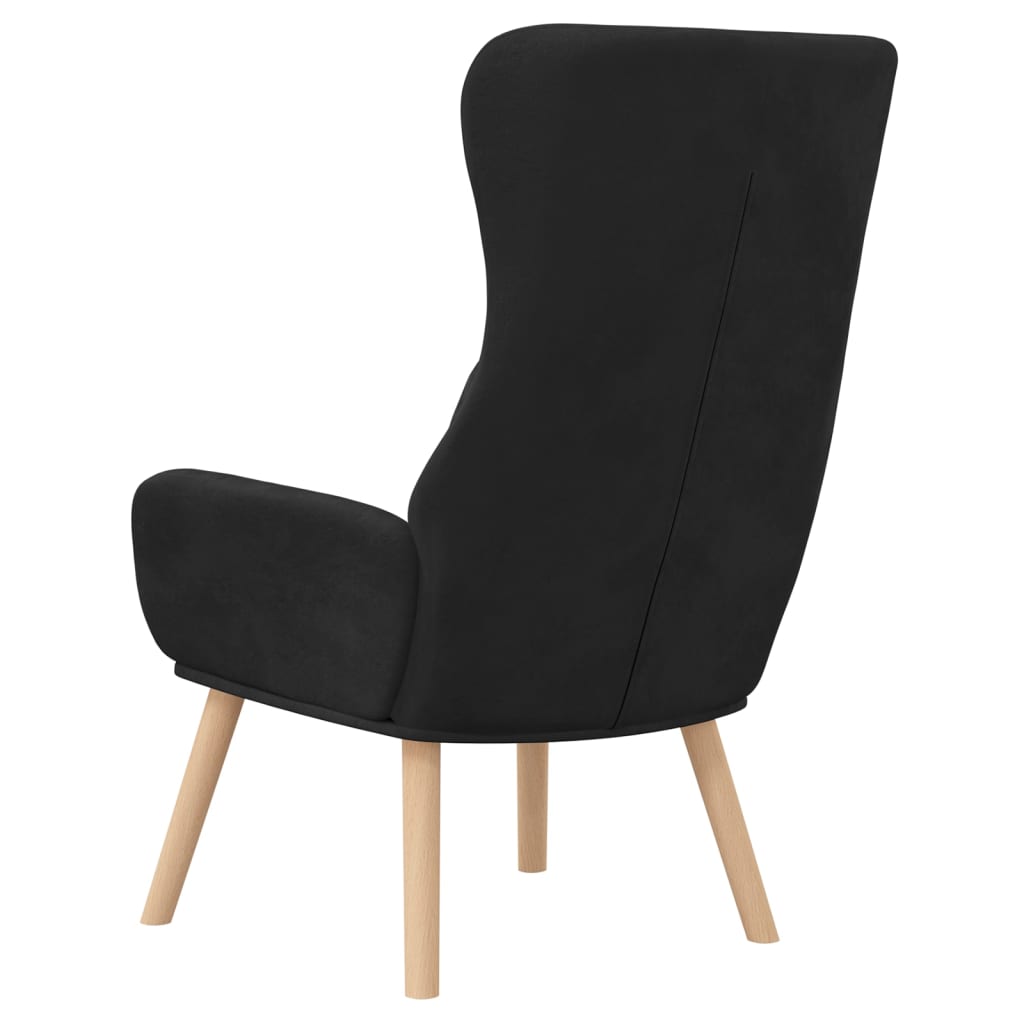 Relax Armchair Black Velvet