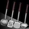 4PCS Kitchenware Set Stainless Steel Cooking Utensils with Anti-Slip Scalding Protection Handles Utensils for Kitchen Cafes Restaurants