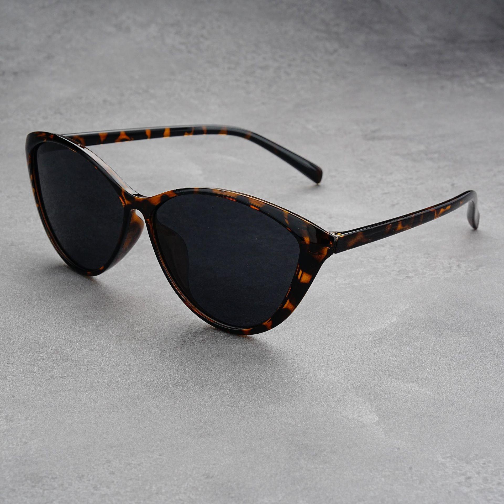 

Uv400 Glasses Comfortable Large Frame Shades Cat Eye Sunglasses Polarizing Outdoor Sun-Proof Glasses For Travel Beach Daily цветной печати леопарда