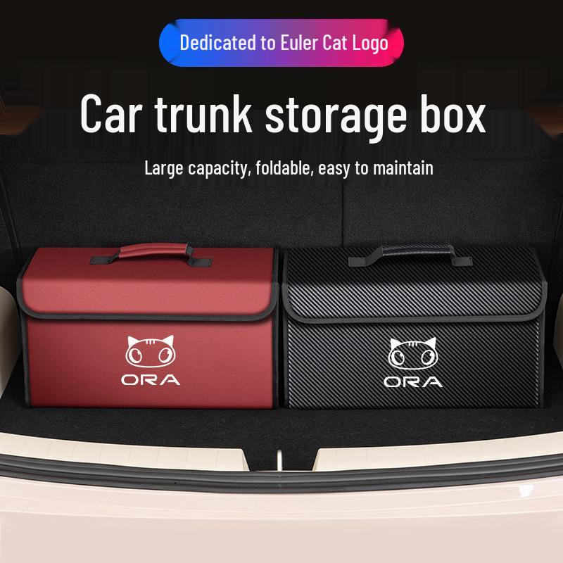 ORA Cat Series Car Trunk Folding Storage Container for Good Cat, Lightning Cat, Ballet Cat, Black Cat, and White Cat.
