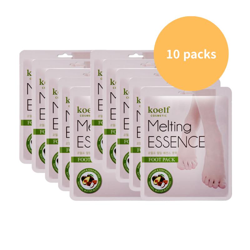 

KOELF Melting Essence Foot Pack (10 Sheets) – Deep Moisturizing & Softening Foot Mask for Dry, Rough Feet