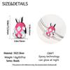 Pink Crown Perfume Bottle Copper Metal Easter Egg Charm Bead Components Bead Components Compatible With Authentic Original Brand Bracelets High