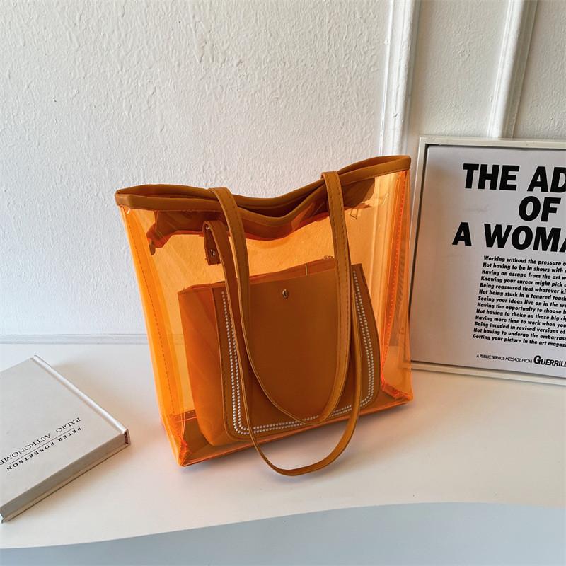 Stylish 2023 Fashion Pvc Tote Bag For Women Large Capacity Urban Chic Handbag