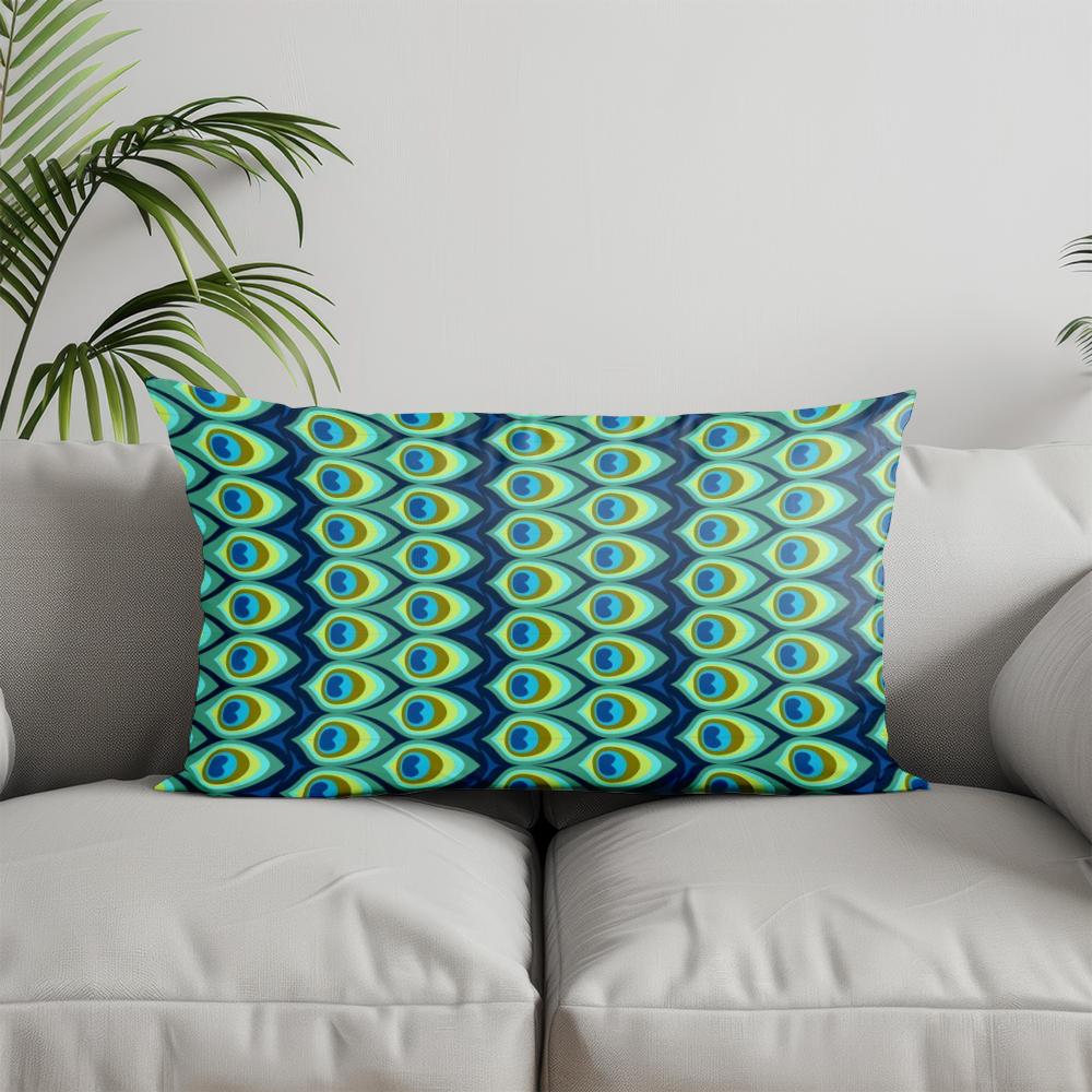 Home Decor Colorful Animal & Geometric Prints Suitable For Sofa Bedroom Car Pillow Cover Cushion Rectangular Back Cushion