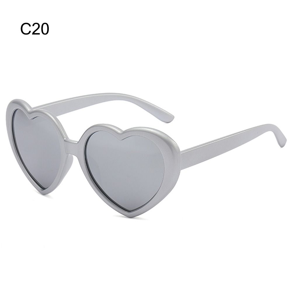 Lunettes de soleil cœur polarisées UV400 Fête Plage Amour Lunettes de soleil en forme de cœur pour femmes