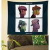 VIKAMA Gorillaz Demon Days Gobelín Virtuální Kapela Kreslená Postavička Závěsná na Zeď do Ložnice Obývacího Pokojového Dekor