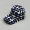 Versatile Color Block Star Baseball Caps Autumn And Winter New Men Womencotton Fashion Casual British Style Check Warm Colorful