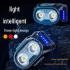 Rechargeable LED Sensor Headlamp: Ultra-Bright, Long Battery, Perfect for Night Fishing, with Red and White Lights.