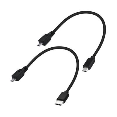 USB C Data Transfer Cable Mini USB To USB C OTG Cable Mini 8P To MicroCord for DSLR Cameras for Smartphones Laptop