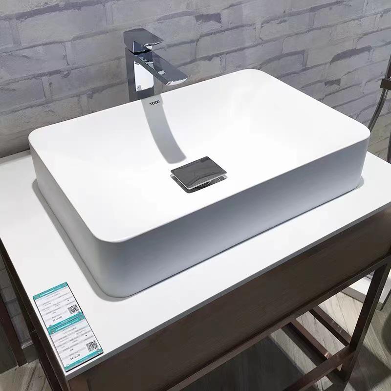 TOYO Ceramic Countertop Basin PJS01W/02/03W Tabletop Bathroom Washbasin LW709B