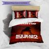 3pcs Custom Name Red Dead Redemption Bedding Set Duvet Cover Closure Includes 1 Duvet Cover & 2 Pillowcases for All Seasons Bedroom Decor