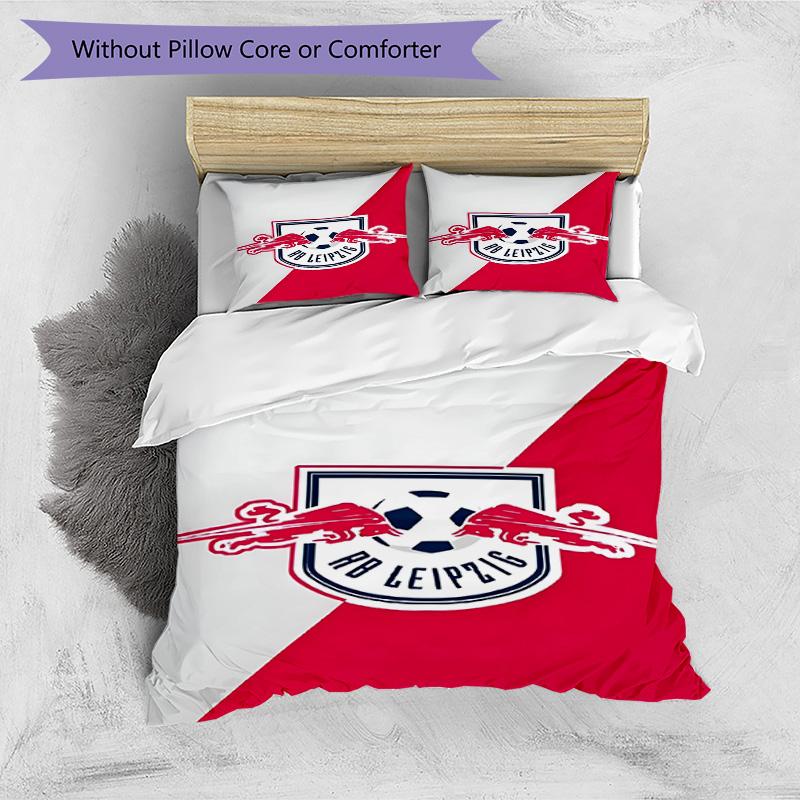 3pcs Duvet Cover Set (1*Duvet Cover + 2*Pillowcase, Without Core), RB Leipzig Print Bedding Set, Bedroom Decor, All‑Season, Birthday Gift