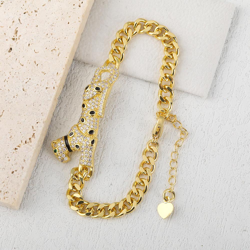 European and American Trend New Leopard Temperament Bracelet Hip-hop Street Niche
