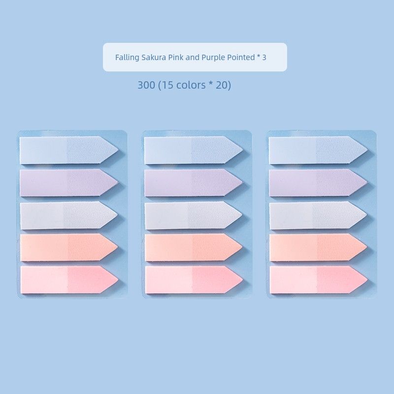 

Miss Ben Student Only Office Writing Sticky Notes Sakura Pink Purple-Pointed * 3