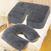 1pc Heart-Shaped U Face Perforated Massage Pad - Soft Fluff-Free Machine Washable for Facial Spa Beds & Beauty Parlors