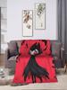 Hollow Knight Themed Flannel Blanket Warm Winter Throw for Couch Sofa Bed Aesthetic Cover for Girls and Boys