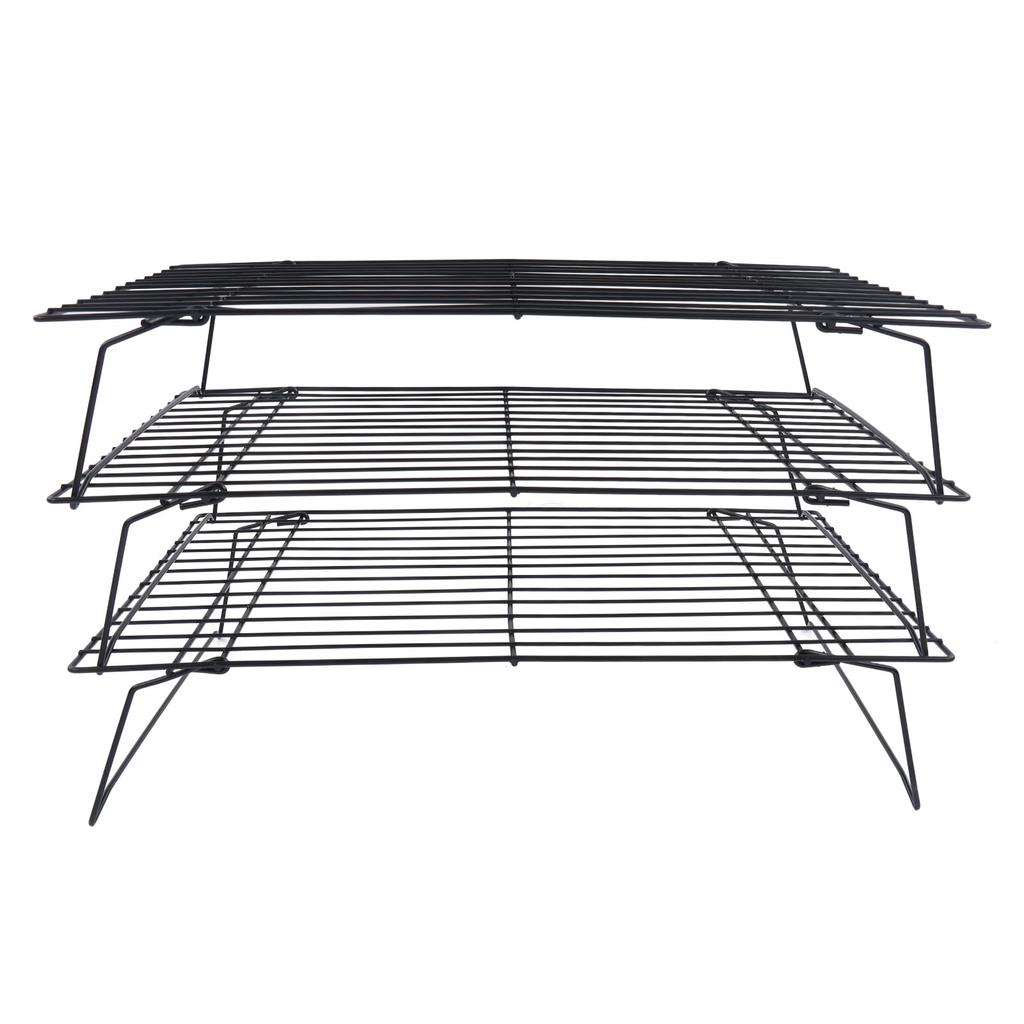 13 Inch Iron Baking Rack 3 Layer Non Stick Cooling Racks for Cooking Baking Cake Biscuits