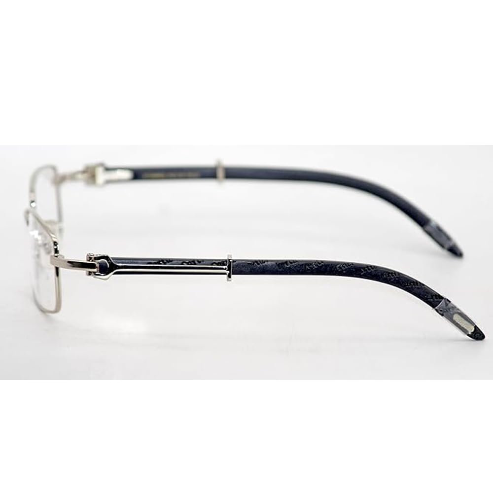 RSINC Vollrand HOLZ Rahmen Brille Silber Schwarz | Warenkorb 2 51399853 55-18-140 mm HOLZ | A2 51399853 55-18-140
