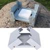2 Pcs Outdoor Portable Spirit Stove Folding Travel Stove Barbecue StoveSilver