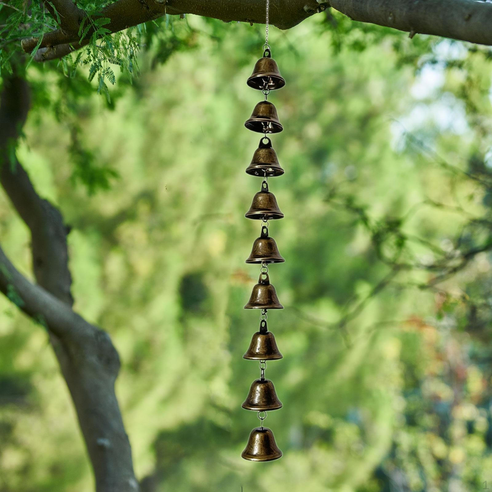

Колокольчики Ветра Рождественское Украшение Колокольчики Декоративные Мемориальные Поделки Ретро Подвесные Патио Уличные 9 Bells