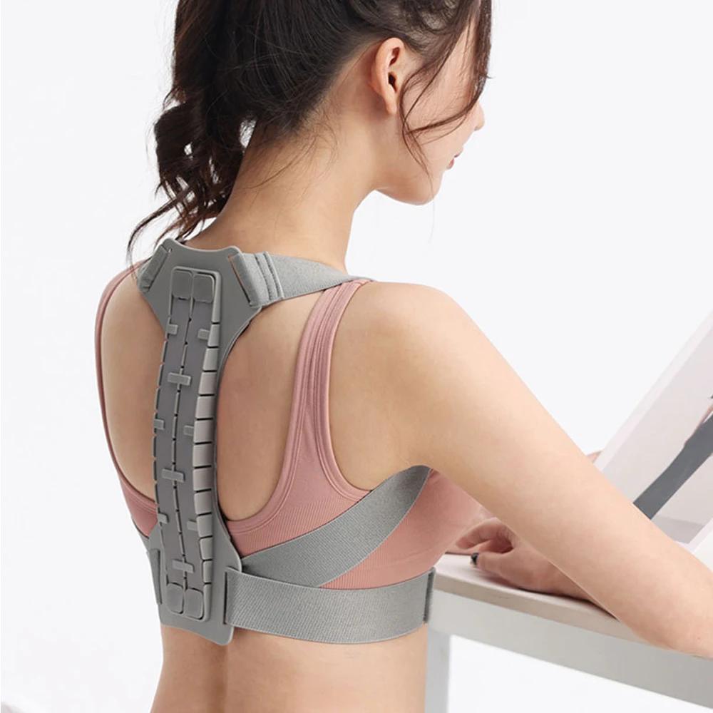 

Posture Corrector Easy Wearing Concealed Back Brace With Adjustable Belt, Breathable Back Straightener For Improving Hunchback M