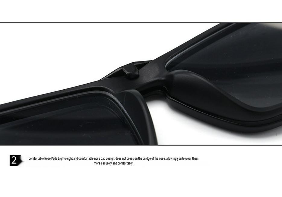 Magnetic Clip-on Polarized Cycling Sunglasses for Men & Women: Two-in-One Five-Piece Lens Set