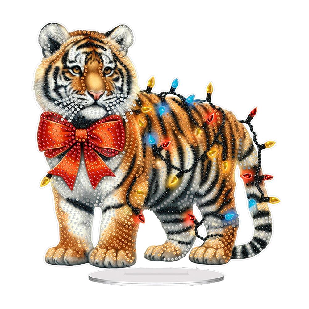 Acrylic Special Shape Christmas Nutcracker Desktop Diamond Art Kits 5D DIY Diamond Art Tabletop Decorations Bedroom Table Decor