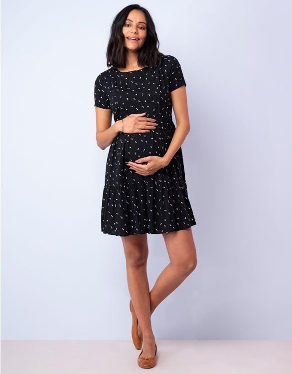 Rochie Maternitate Casual pentru INEZ Puncte Negre [Seraphin] Rochie, Alăptare, Femei