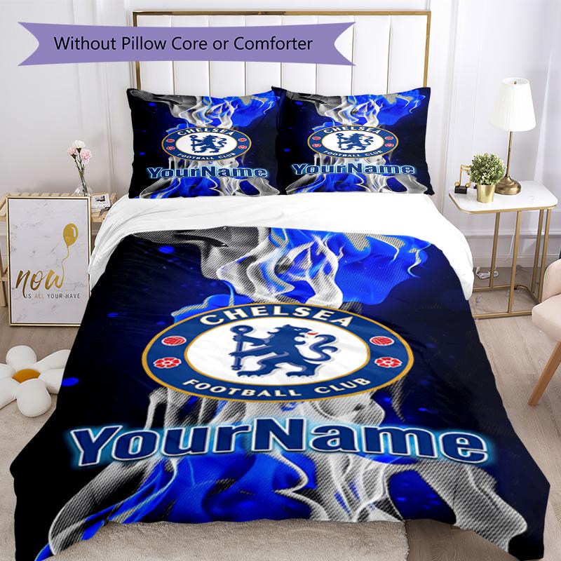 Chelsea Customize Your Name Bedding Set Breathable Duvet Cover with Pillowcases Home Decoration Birthday Gift