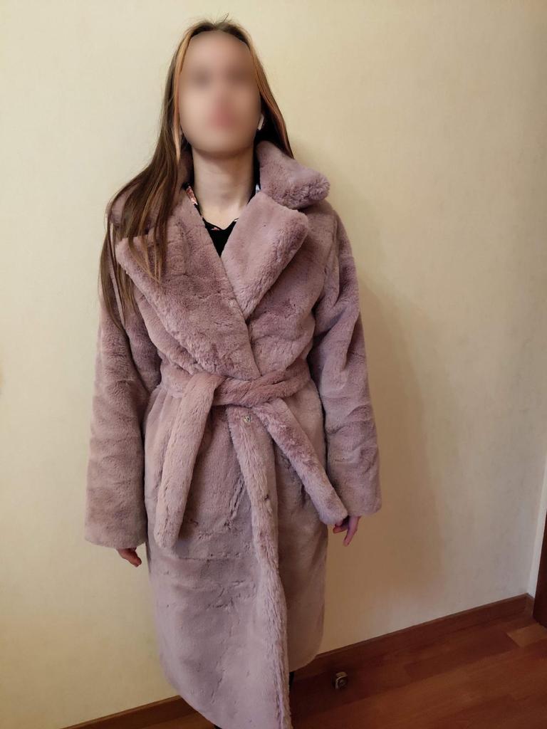 2024 Extra Long Plus Size Women's Faux Rabbit Fur Coat - Warm Winter Outerwear