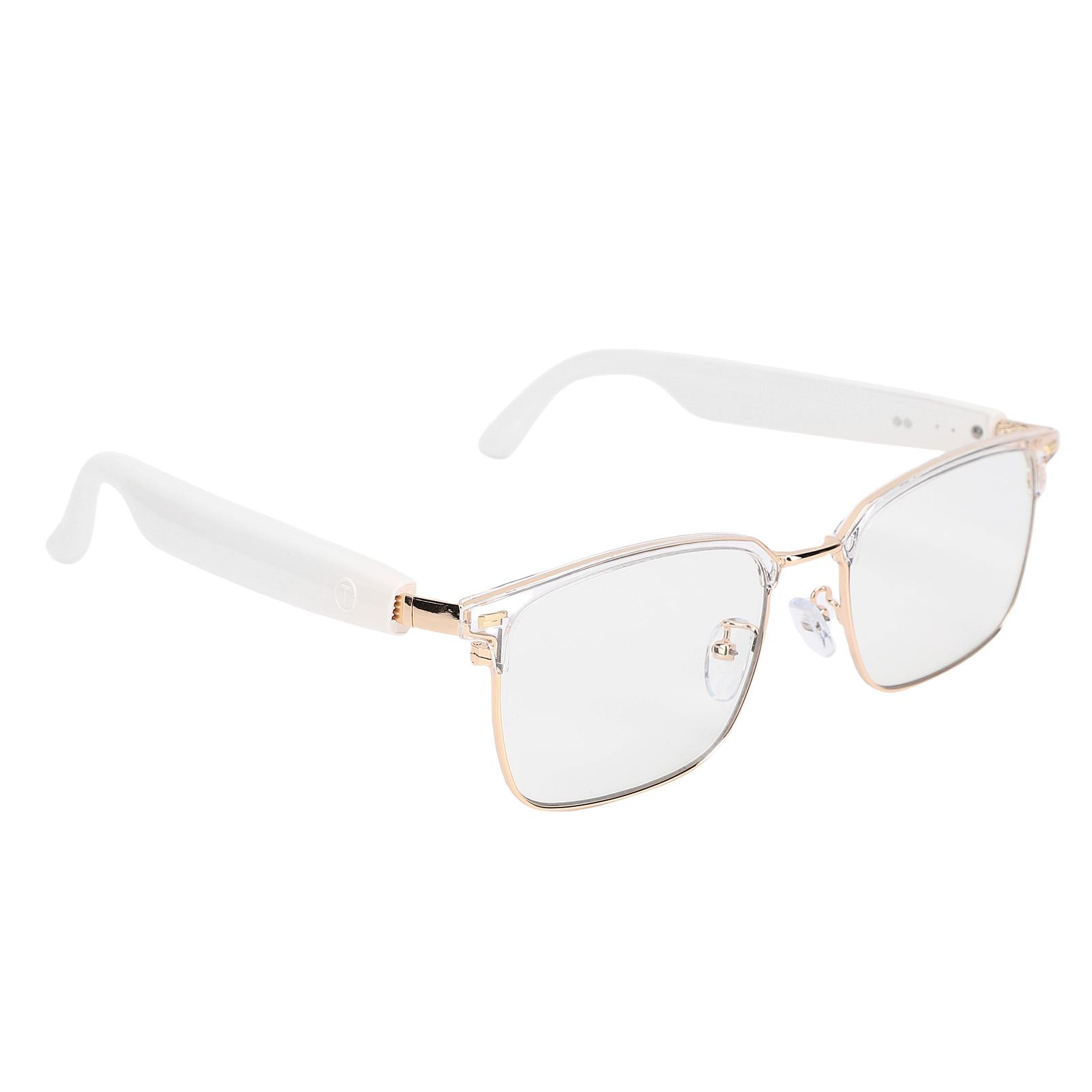 Lunettes de Soleil Intelligentes Haut-parleur Micro Intégrés Lunettes Casque Ouvert pour Sorties Décontractées Aventures Sportives