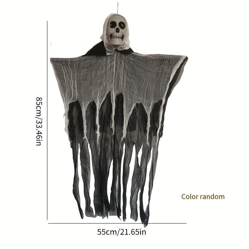 1pcs Lofytain Halloween Hanging Ghost Skull Skeleton Gauze Scary Props for Haunted House Outdoor Yard Garden Horror Decoration