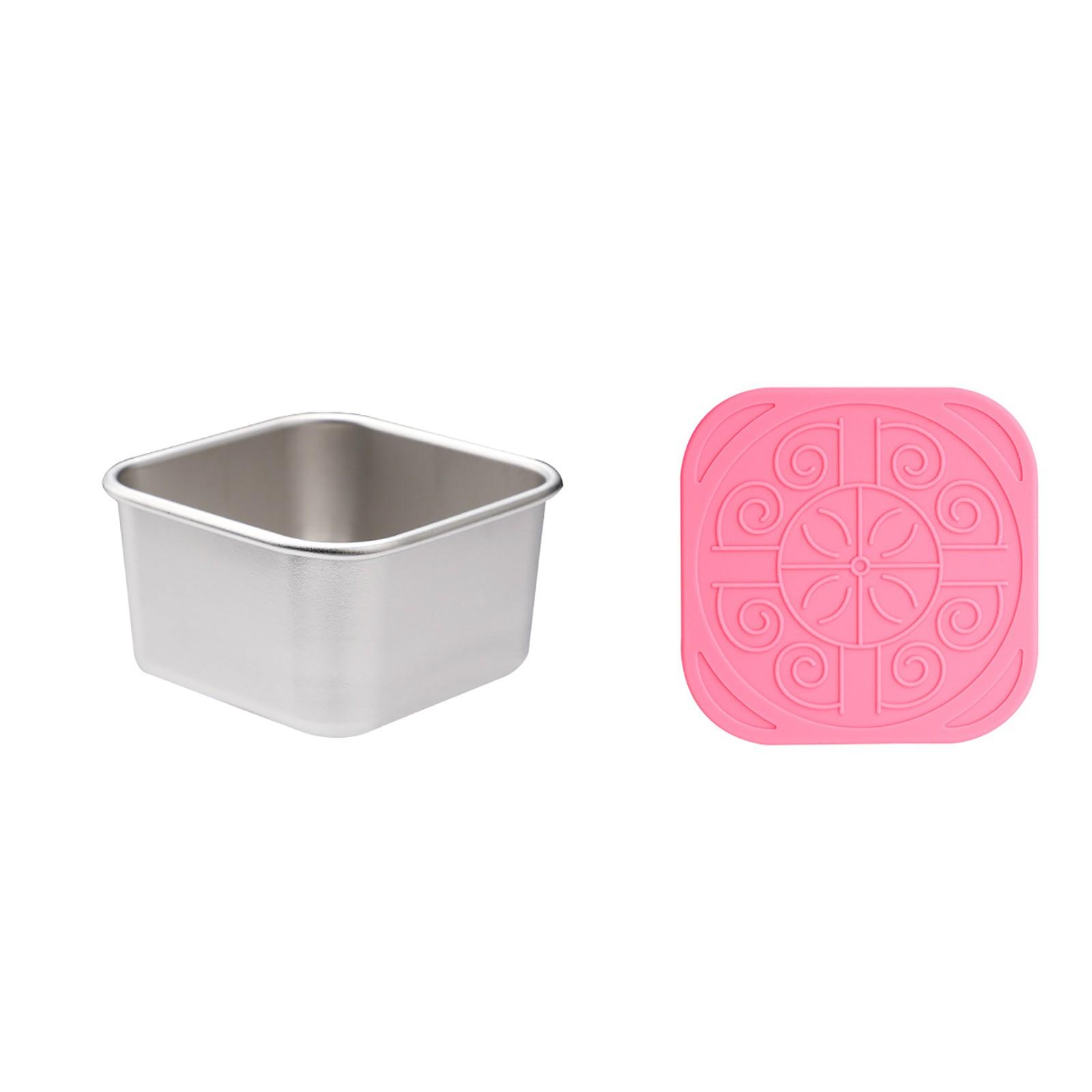 

Контейнер для заправки на вынос, 60 мл, маленькая чашка из нержавеющей стали с герметичной силиконовой крышкой, подходит для ланч-боксов, пикников и путешествий One Size розовый