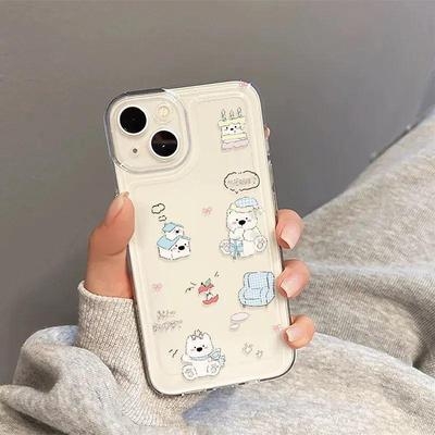 Cake West Highland Transparent Phone Case for Apple 17pro/16/15/13promax/12/11
