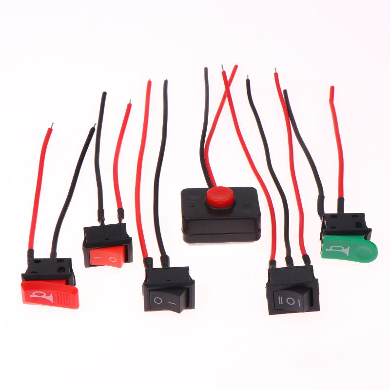 5Pcs Mini Rocker Switch 24V ON OFF Switch With Wire 3A Toggle Switch